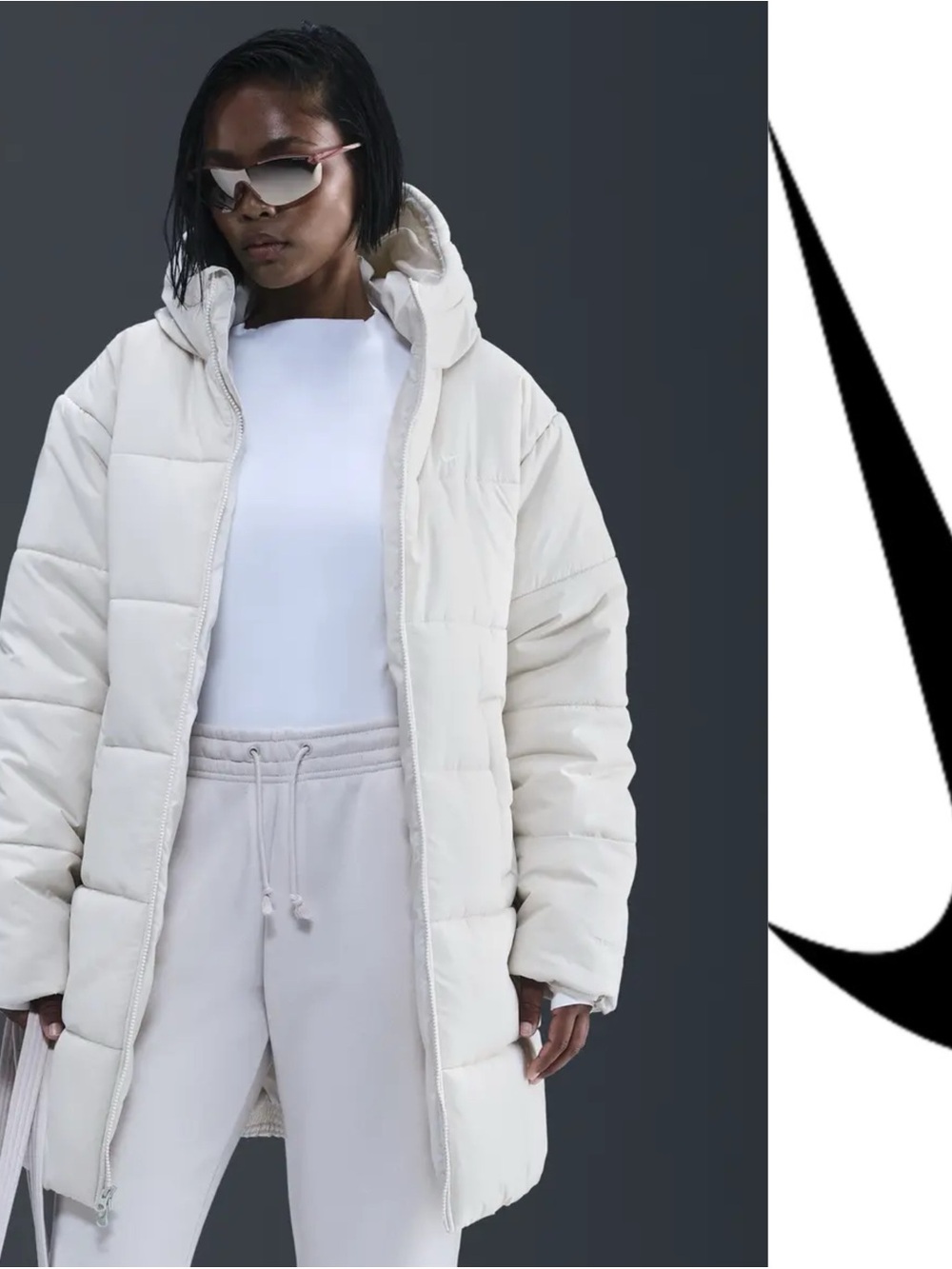 Nike Therma-Fit Cream White Puffer Jacket*NWT - Picture 2 of 6